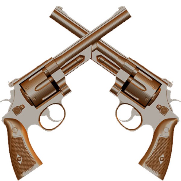 Crossed Pistols